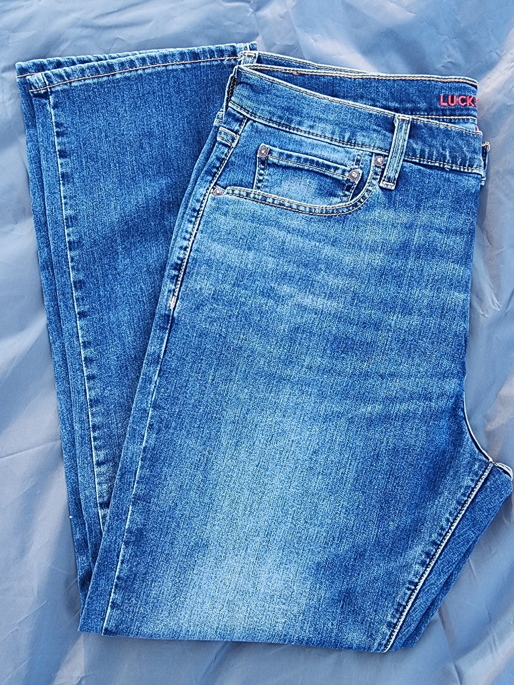 Men's Lucky Brand Straight Leg Blue Denim Jeans